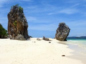 Beautiful Rock Formation in Malcapuya Island